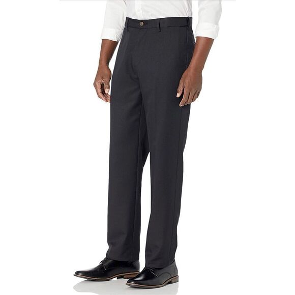 Amazon Essentials Men's Classic-Fit Flat-Front Dress Pants 36/28 - Picture 1 of 3